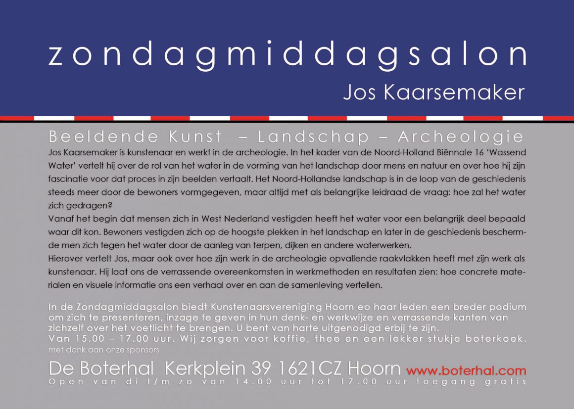 Zondagmiddagsalon ‘hoofd hoog voeten droog’ Zondagmiddagsalon ‘hoofd hoog voeten droog’
