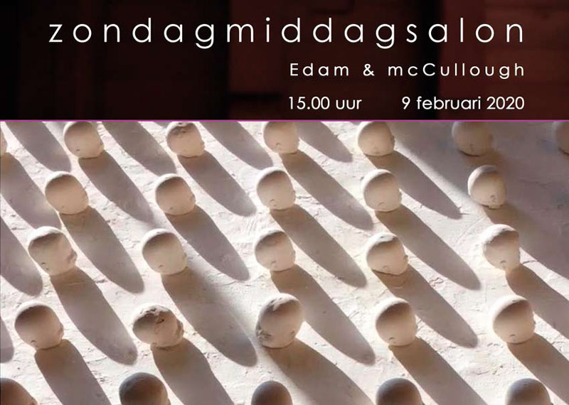 Edam en mcCullough uitnodiging Zondagmiddagsalon